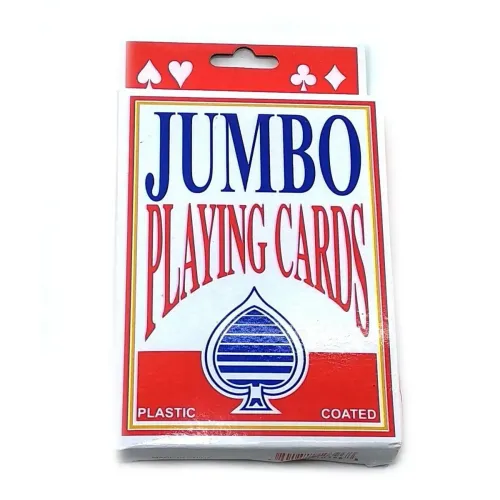 Игральные карты Карты игральные пластиковое покрытие (9,5х12,5х2 см) JUMBO