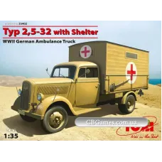 ICM35402 Typ 2,5-32 with shelter, WWII Німеччина ambulance