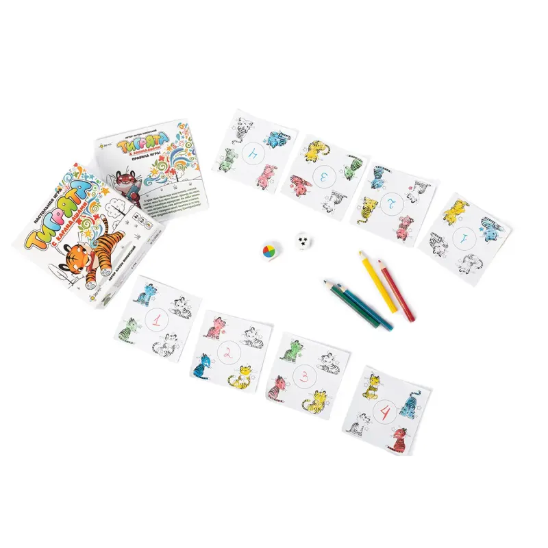 Настольная игра Тигрята с карандашами