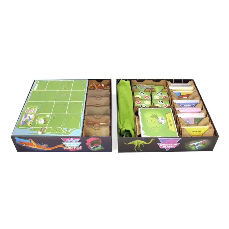 Органайзер для настільної гри Dinosaur Island + доповнення (Organizer for boardgame Dinosaur Island + expansions)