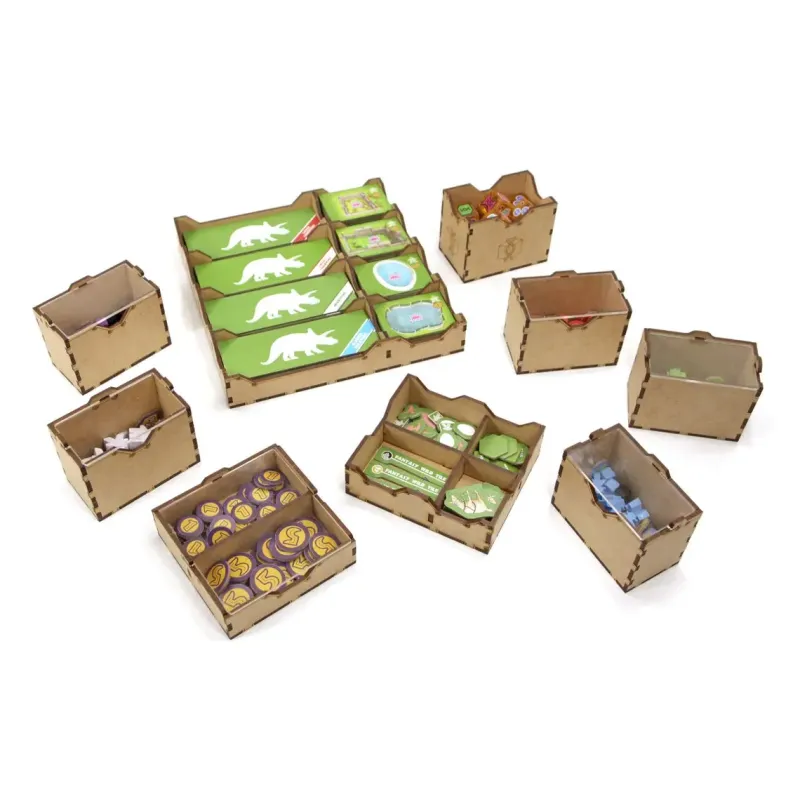 Органайзер для настільної гри Dinosaur Island + доповнення (Organizer for boardgame Dinosaur Island + expansions)