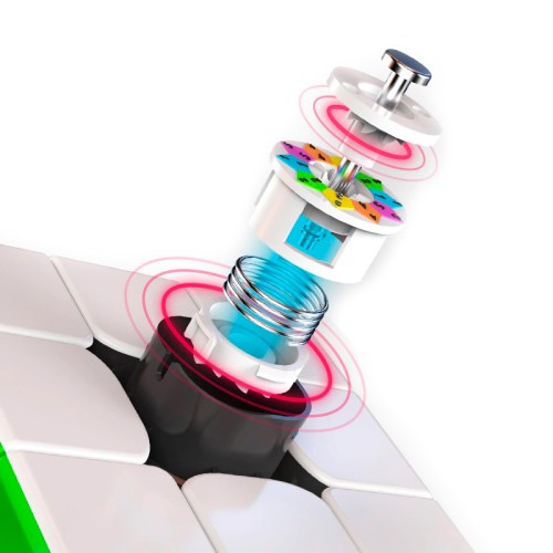 Кубики Рубіка QiYi X-Man 3x3 XMD V2 Tornado color | Кубик 3х3 торнадо магнитный