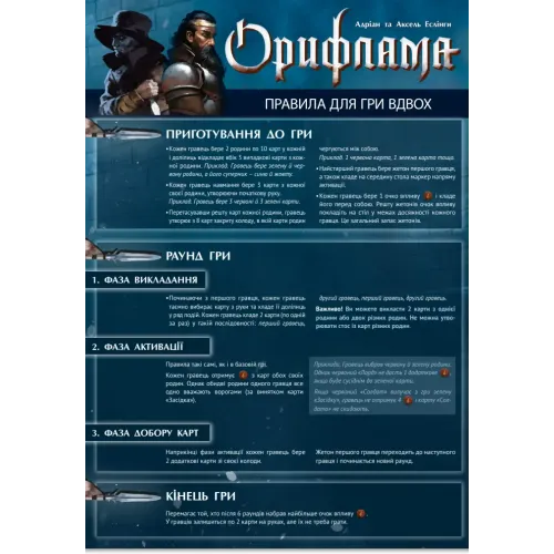 Настільна гра Орифлама. Полум'я інтриг (Oriflamme: Ablaze) UA