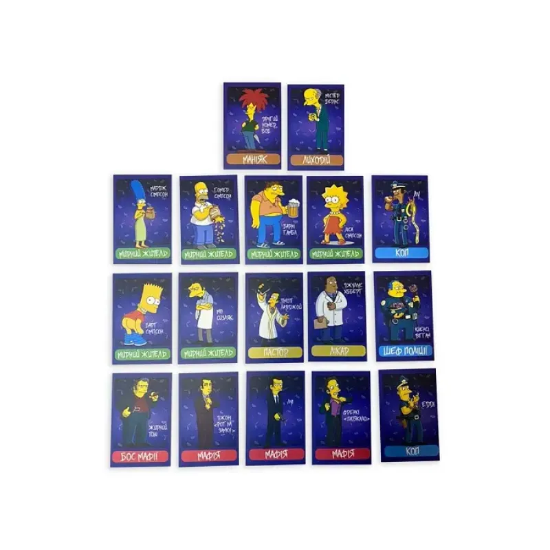 Настільна гра Мафія: Сімпсони (Mafia: The Simpsons)