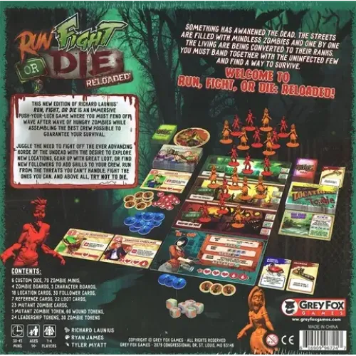Настільна гра Run Fight or Die Reloaded Kickstarter Edition (Біжи, бійся або помри. Перезавантаження) EN