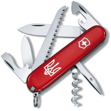 Складаний ніж Victorinox CAMPER UKRAINE Тризуб білий 1.3613_T0010u