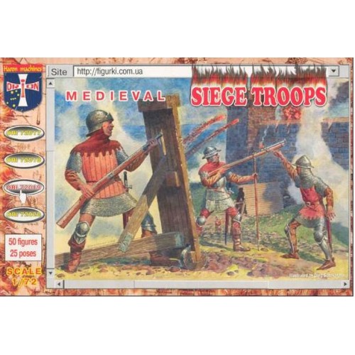 Фігури та мініатюри Medieval siege crew and handgunners (ORI72019) Масштаб: 1:72