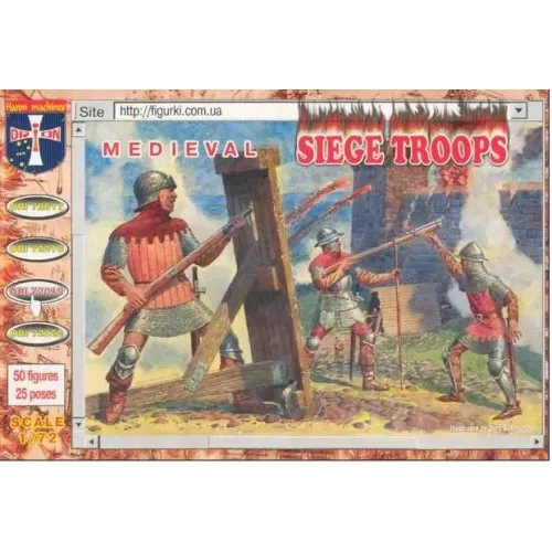 Фигуры и миниатюры Medieval siege crew and handgunners (ORI72019) Масштаб: 1:72