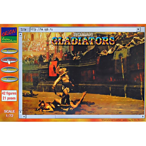 Фігури та мініатюри Gladiators (ORI72005) Масштаб: 1:72