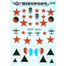 Декаль для модели истребителя Nieuport Part 1 (PRS48-010) Масштаб:  1:48
