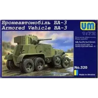 Бронеавтомобіль БА-3 (UM320) Масштаб: 1:72