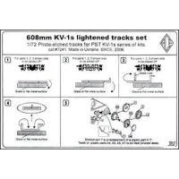 PE7241 KV-1s 608mm lightened tracks set. cat#7241 (PE7241) Масштаб:  1:72