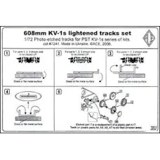 PE7241 KV-1s 608mm lightened tracks set. cat#7241 (PE7241) Масштаб:  1:72