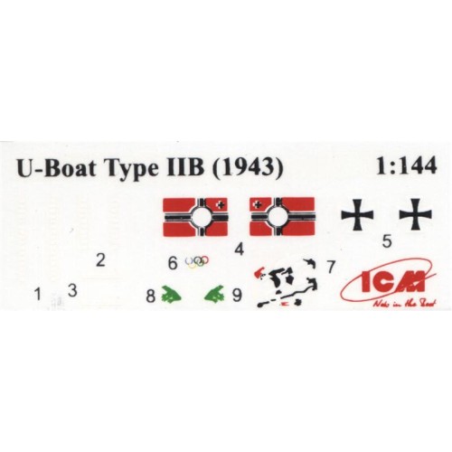 Флот ICMS010 U-Boat Type IIB (1943) German submarine