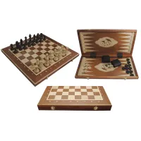 Шахматы Турнирные N5 + Шашки + Нарды, intarsia № 317004