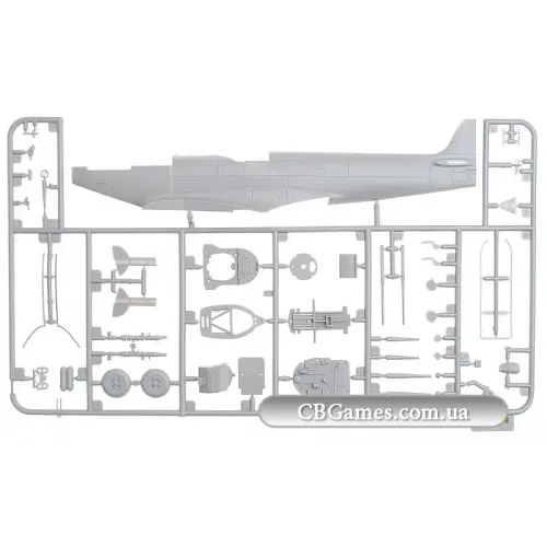Збірна модель літака ICM48071 Винищувач RAF Spitfire Mk.XVI WWII 1:48