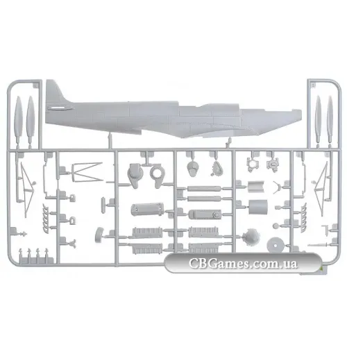 Збірна модель літака ICM48071 Винищувач RAF Spitfire Mk.XVI WWII 1:48