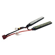 Аккумулятор для страйкбола Gens Ace LiPO 7,4В 1500мАч 2S 25C 117х16х18мм 74г T-Plug Airsoft (B-AS-25/50C-1500-2S1P)