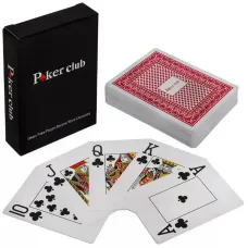Карты гральні пластикові (POKER CLUB)(9,2х6,5х2 см)
