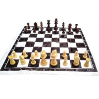 Шахматы дорожные в блистере (h фигур 4-8.5 см ,d-2.5-3.5 см)P305