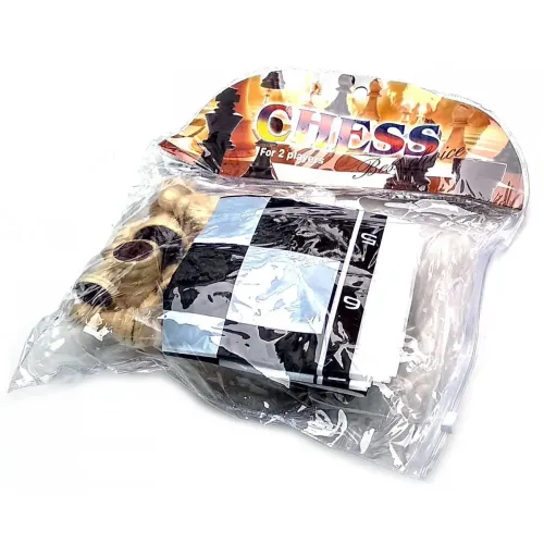 Шахматы Шахматы дорожные в блистере (h фигур 4-8.5 см ,d-2.5-3.5 см)P305