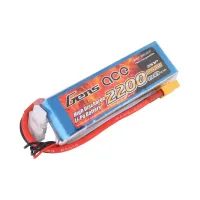 Аккумулятор Gens Ace LiPO 11,1В 2200мАч 3S 45C 106х34х24мм 189г XT60 (B-45C-2200-3S1P-XT60)
