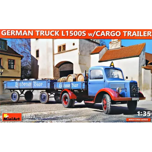 Авто-мото Немецкий грузовик L1500S с грузовым прицепом