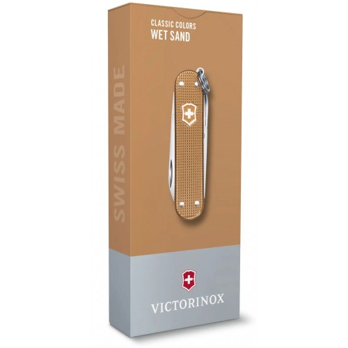Ножи Victorinox Классический нож-брелок Swiss Army Knife, Classic SD Alox Colors, 58 mm, Wet Sand, Gift Box