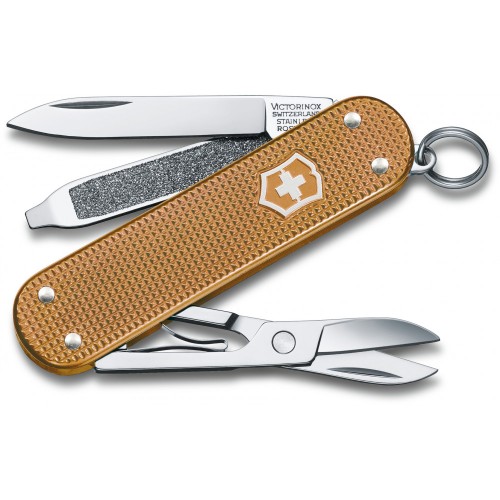 Ножи Victorinox Классический нож-брелок Swiss Army Knife, Classic SD Alox Colors, 58 mm, Wet Sand, Gift Box