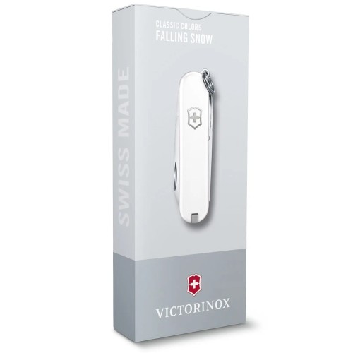 Ножи Victorinox Нож-брелок Victorinox Classic SD Colors, Falling Snow, Gift Box (0.6223.7G) 7 функций, 58 мм, белый