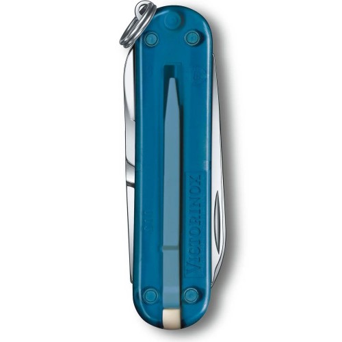 Ножи Victorinox Нож-брелок Victorinox Classic SD Transparent Colors, Sky High (0.6223.T61G) 7 функций, 58 мм, Gift Box