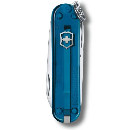 Ножи Victorinox Нож-брелок Victorinox Classic SD Transparent Colors, Sky High (0.6223.T61G) 7 функций, 58 мм, Gift Box