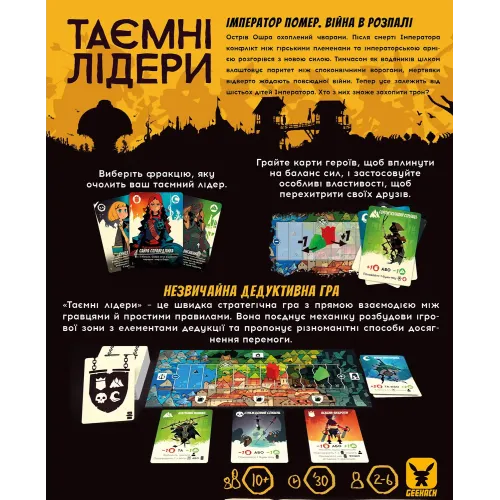 Настольная игра Тайные лидеры (Hidden Leaders) UA
