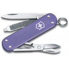 Класичний ніж-брелок Swiss Army Knife, Classic SD Alox Colors, 58 мм, Electric Lavender, Gift Box