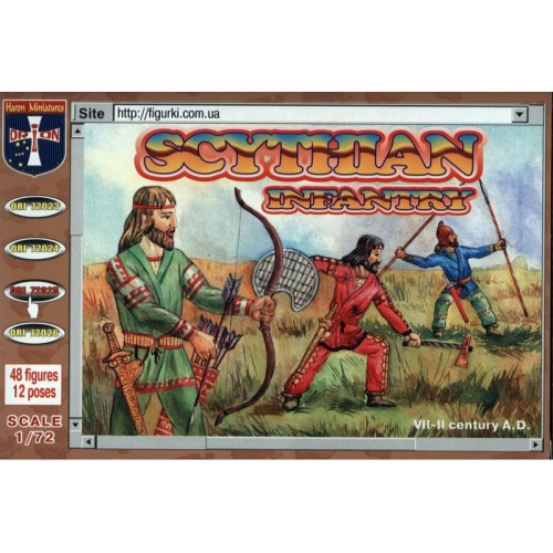 Фігури та мініатюри Scythlan infantry, VII-II ст. AD (ORI72025) Масштаб: 1:72