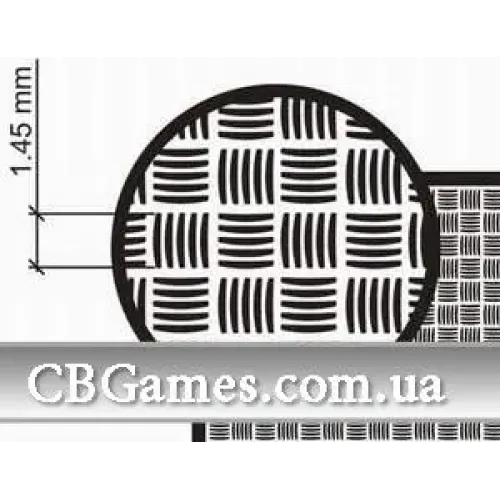 Фототравлення Фототравленная сетка размером 40х80 мм (PEa007) Масштаб: