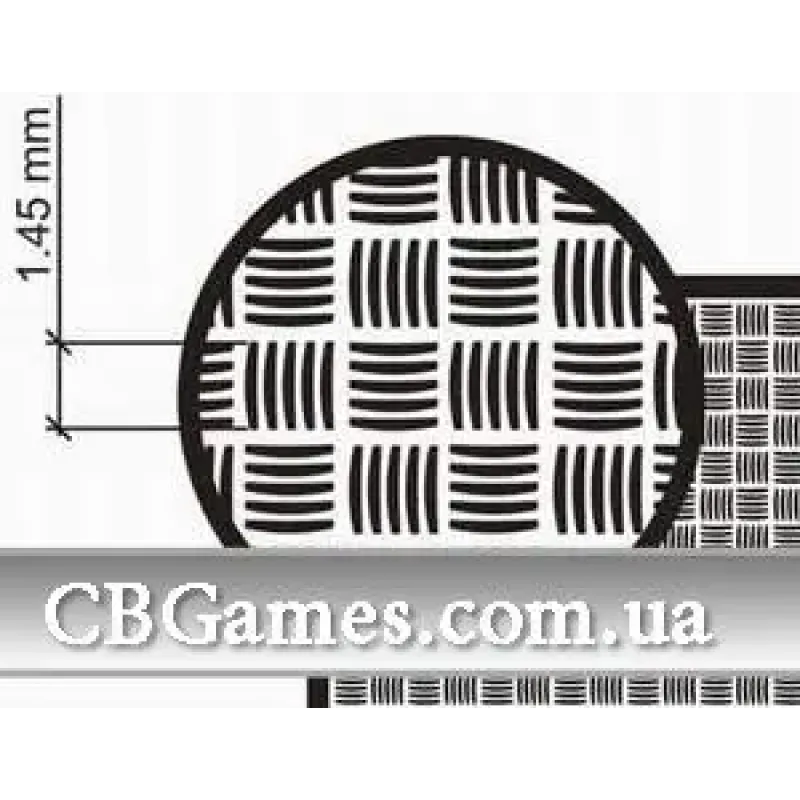 Фототравленная сетка размером 40х80 мм (PEa007) Масштаб: