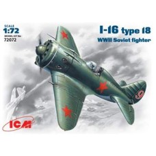 ICM72072 Polikarpov I-16 type 18 WWII fighter