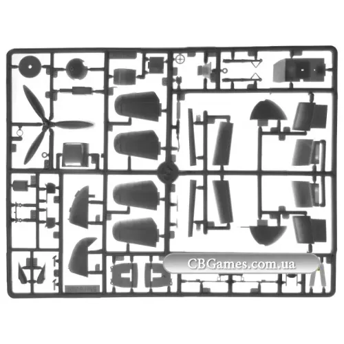 Збірна модель літака Винищувач Messerschmitt Bf 109G-6/R3/R6 (UM410) Масштаб: 1:48 1:48