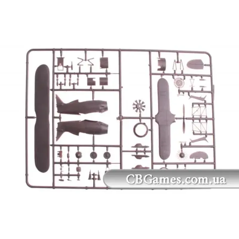 Сборная модель самолета ICM72013 I-15bis WWII Soviet fighter, winter 1:72
