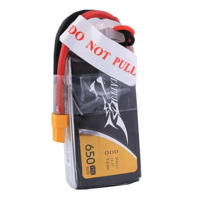 Аккумулятор Tattu LiPO 11,1В 650мАч 3S 75C 58х31х16мм 59г XT30 (TA-75C-650-3S1P)