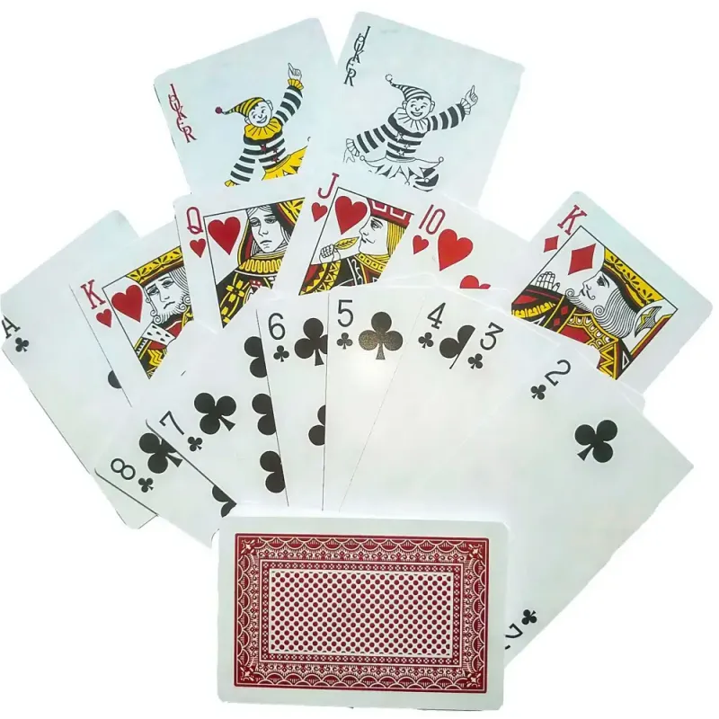 Карты игральные пластиковые "Wei Kang" (9,5х6,5х2,3 см) 24970RED