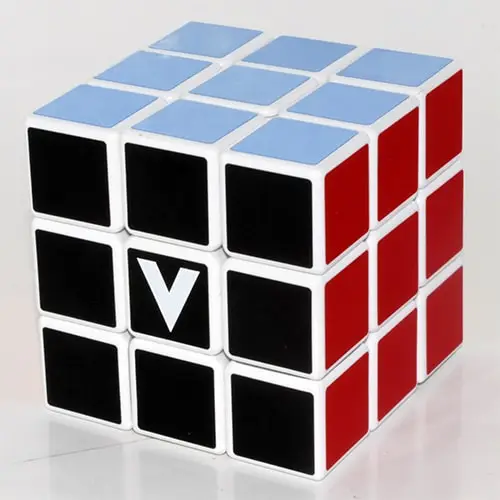 Головоломки та Кубики Рубіка V-CUBE 3х3 White | Кубик 3х3 білий плоский