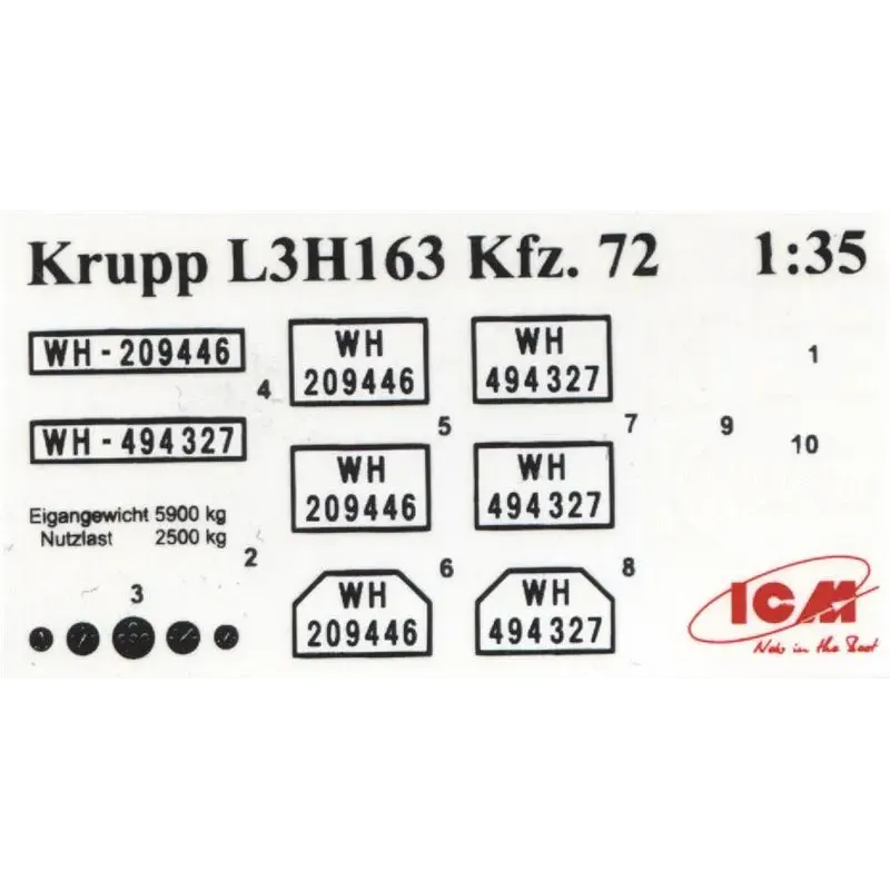 ICM35462 Krupp L3H163 Kfz.72, WWII Німеччина радіотелефон
