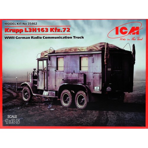 Бронетехніка та артилерія ICM35462 Krupp L3H163 Kfz.72, WWII Німеччина радіотелефон