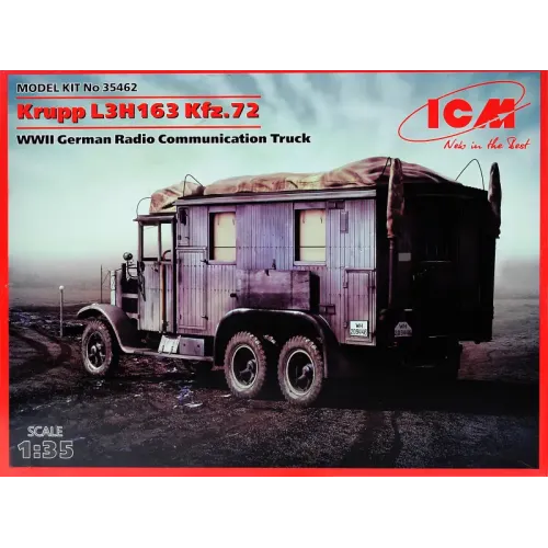 Бронетехніка та артилерія ICM35462 Krupp L3H163 Kfz.72, WWII Німеччина радіотелефон
