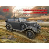Німецький штабний автомобіль Type G4 Partisanenwagen із озброєнням
