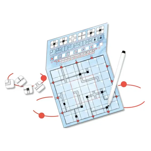 Настольная игра Дорожные Сети. Тёмно-синяя версия (Railroad Ink: Deep Blue Edition) UA