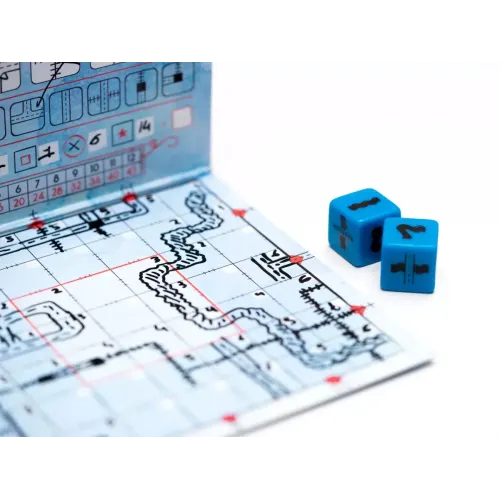 Настольная игра Дорожные Сети. Тёмно-синяя версия (Railroad Ink: Deep Blue Edition) UA