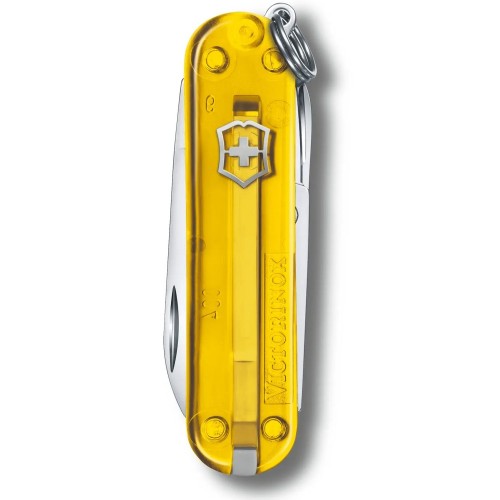 Ножи Victorinox Нож-брелок Victorinox Classic SD Transparent Colors, Tuscan Sun (0.6223.T81G) 7 функций, 58 мм, Gift Box